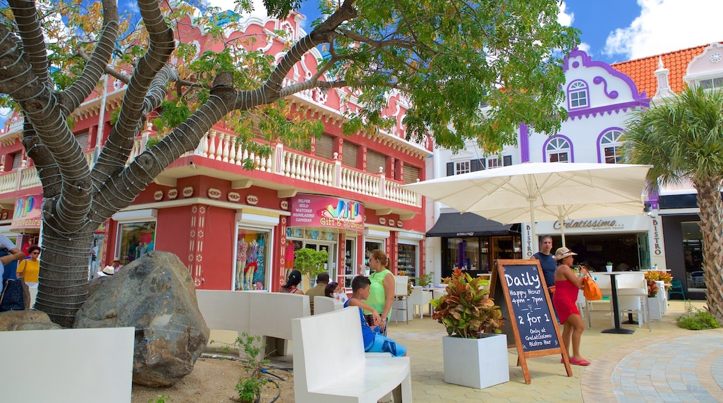 Oranjestad which includes street scenes
