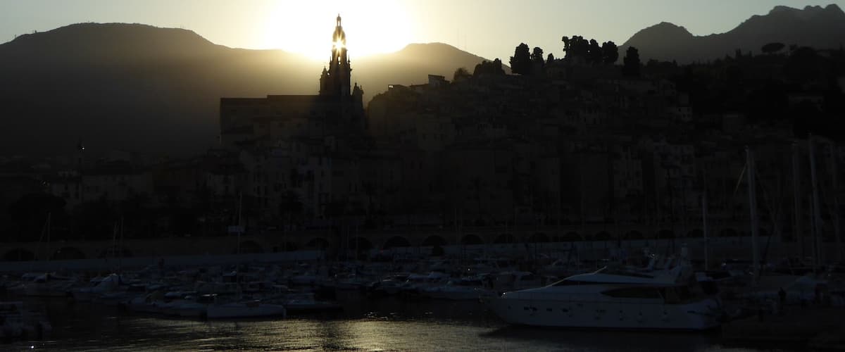 Sunset in Menton