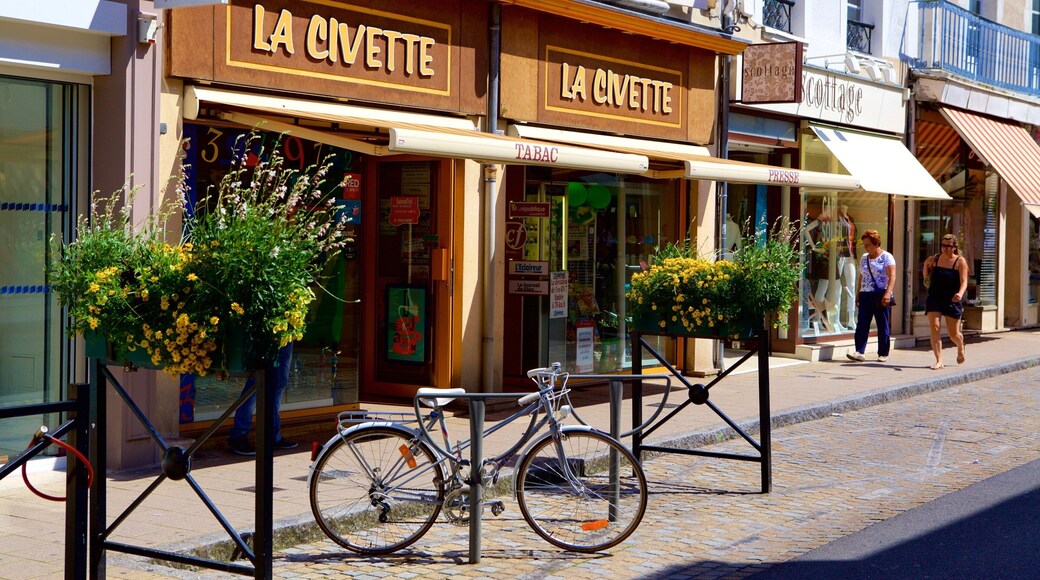 Montargis which includes street scenes