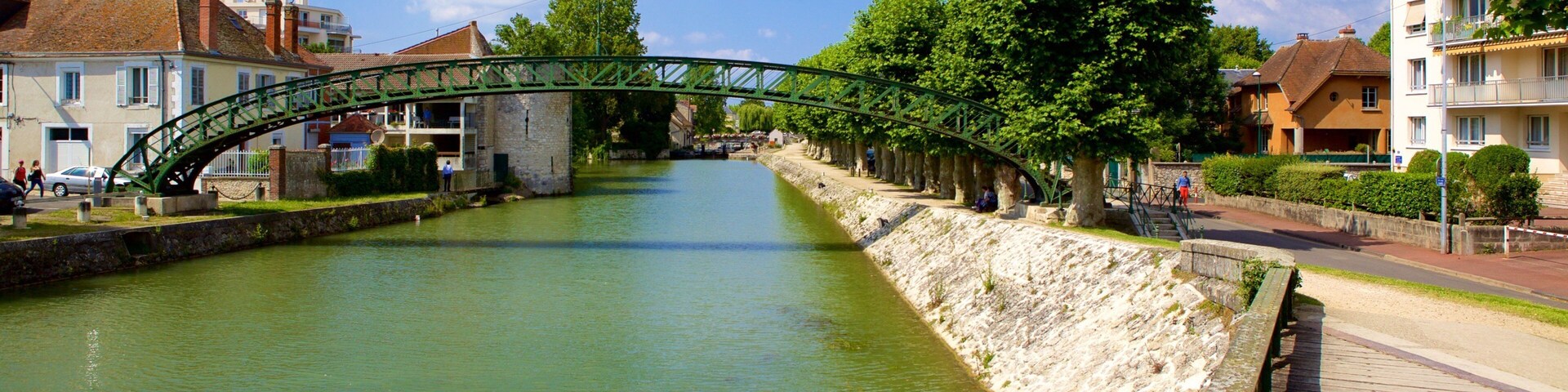Montargis featuring a bridge and a river or creek
