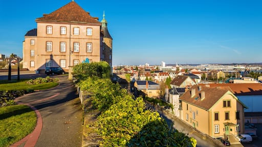 Castle of Montbeliard over the city - France, Doubs