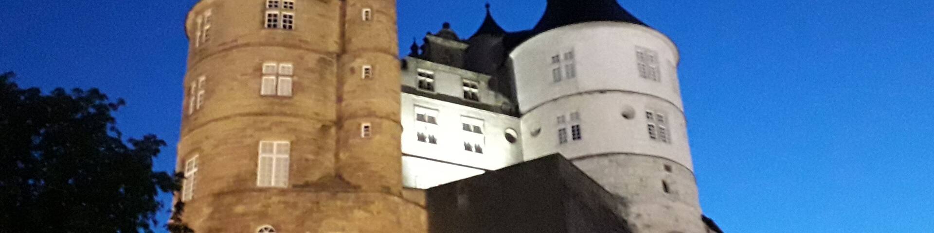 The castle in Montbeliard is a lovely sight overlooking the city.