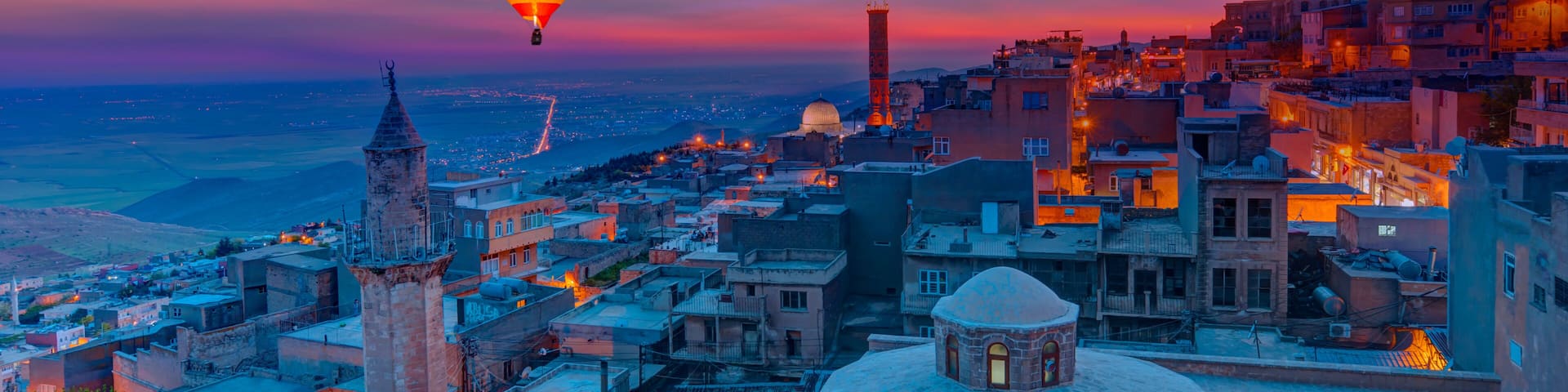 Mardin old town with bright blue sky - Mardin, Turkey