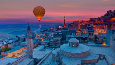 Mardin old town with bright blue sky - Mardin, Turkey