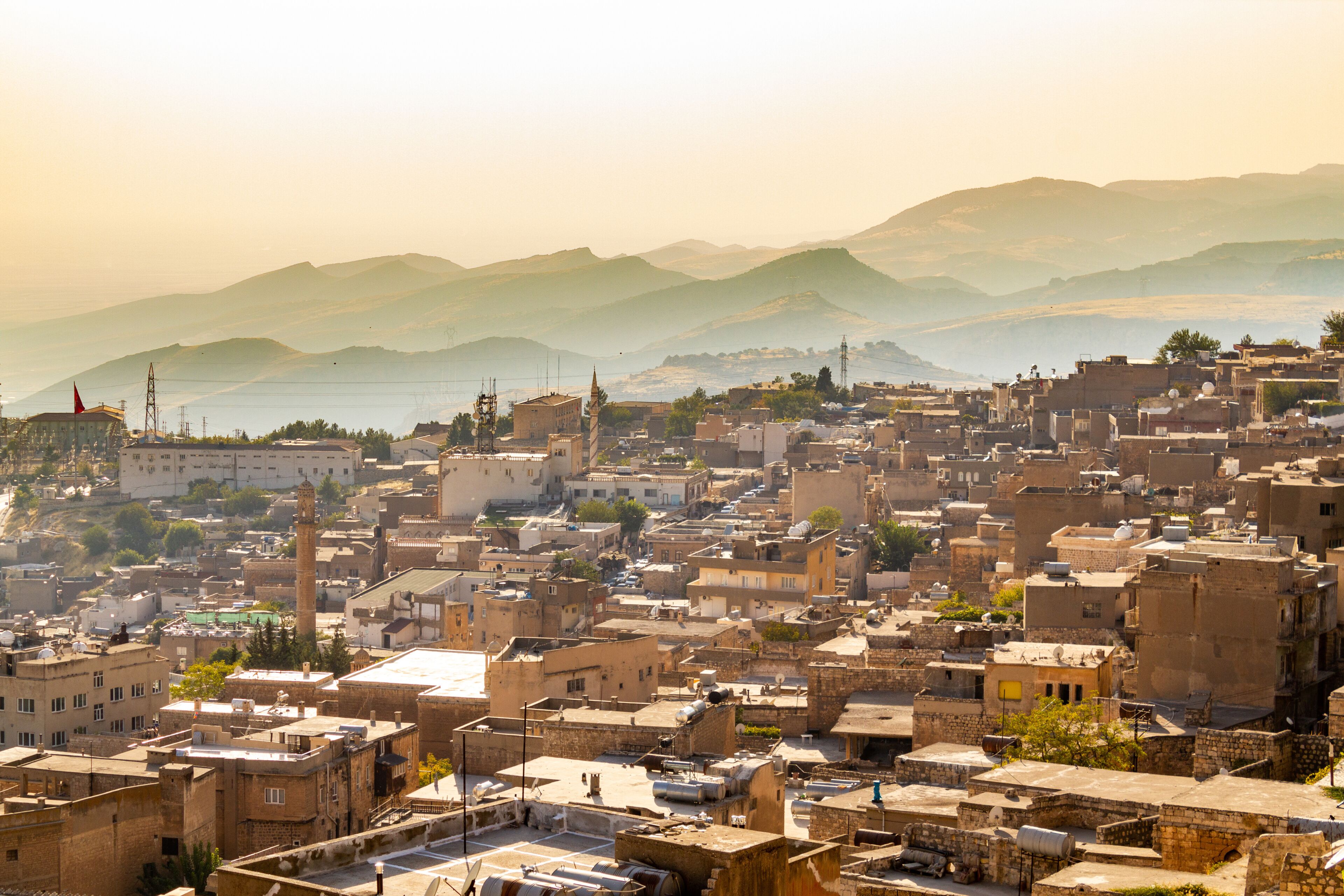 Old Mardin city panoramic view. Turkey
