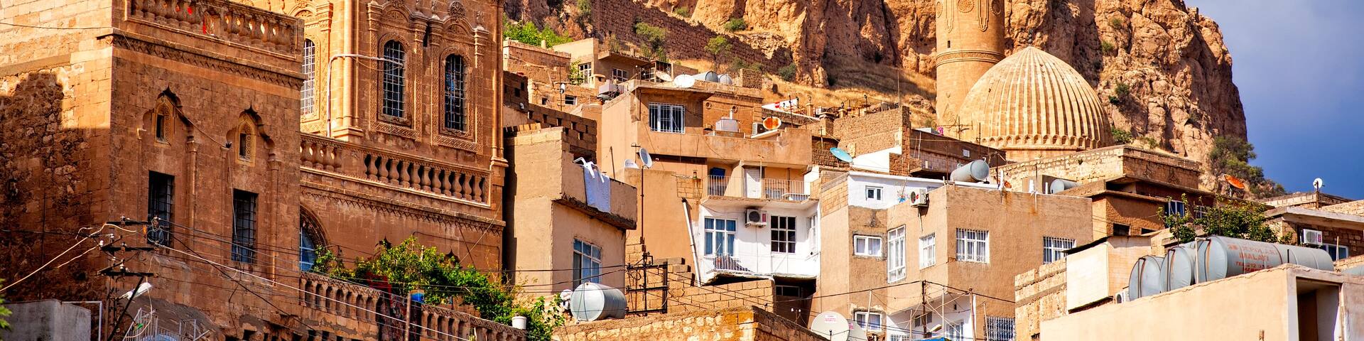Old town of Mardin, small town near Diyarbakir on syrian border in Turkey