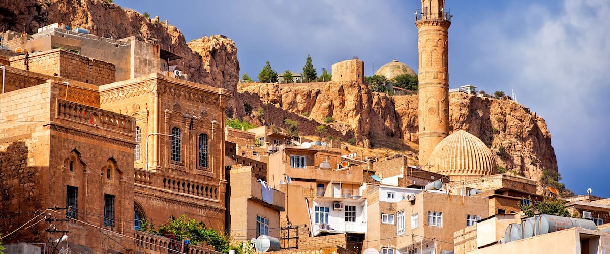Old town of Mardin, small town near Diyarbakir on syrian border in Turkey
