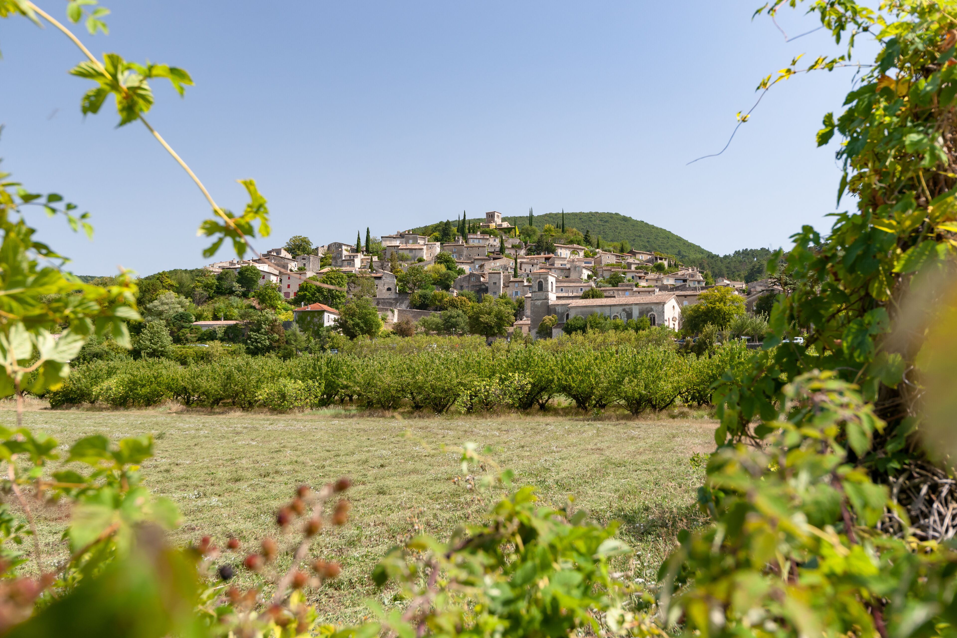 One of the typical authentic French mountain villages in the countryside