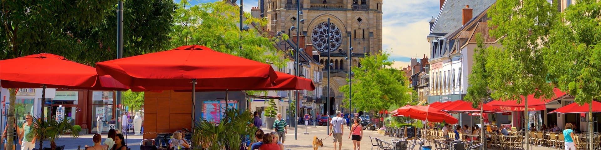 Moulins featuring a church or cathedral and heritage architecture