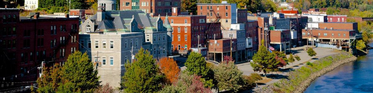 Augusta featuring a river or creek and a city