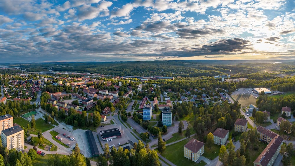 Västanfors district in Fagersta, Sweden