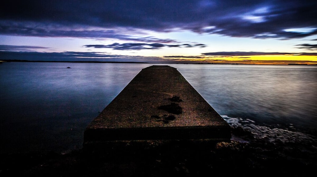 Saltö beach at sunset in southern Sweden