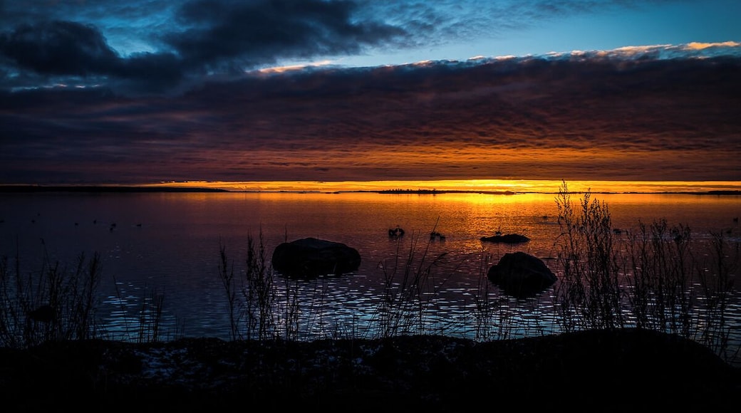 Sunset in the south of Sweden
