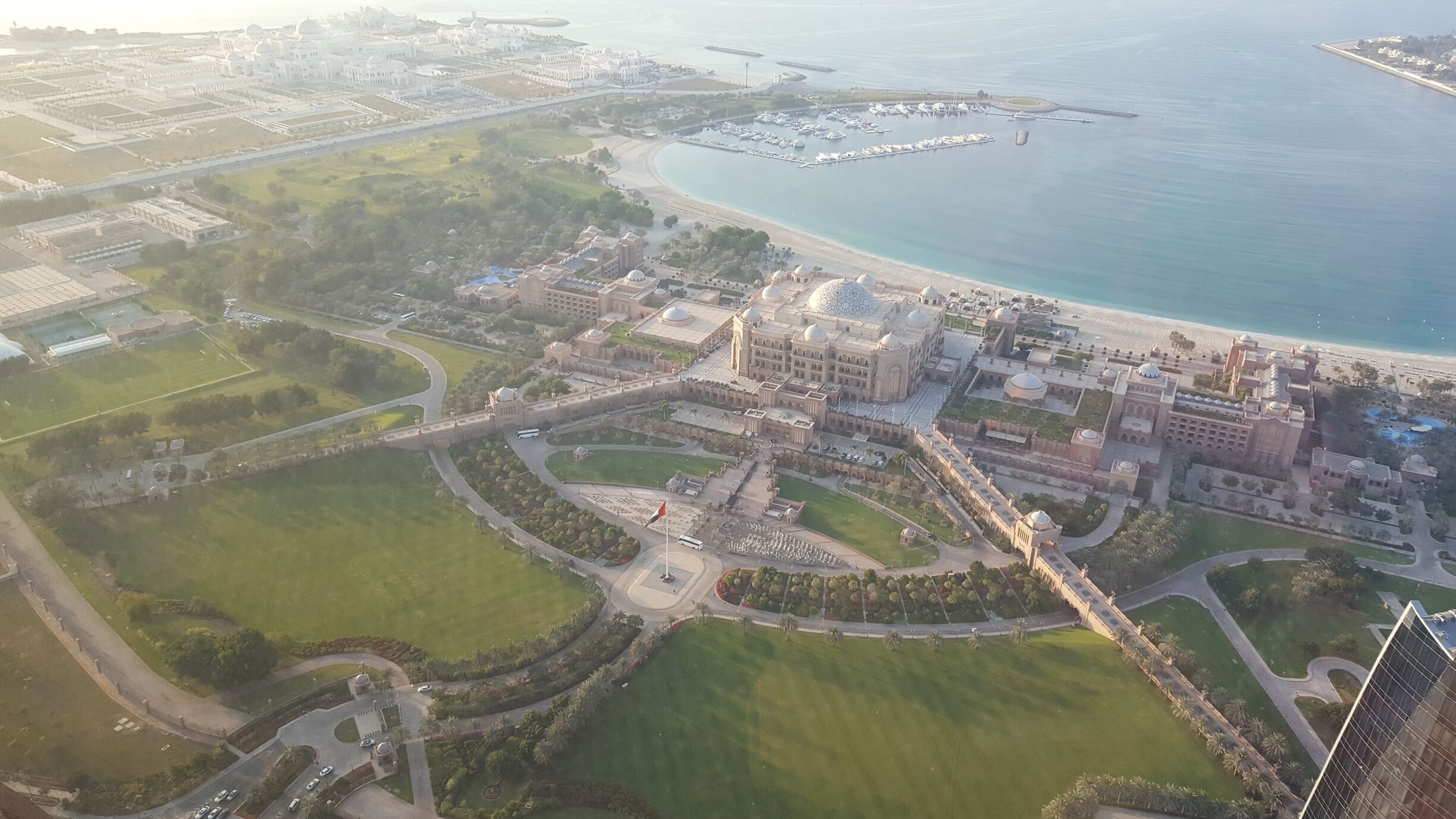 Tea time at the Etihad towers in Abu Dhabi