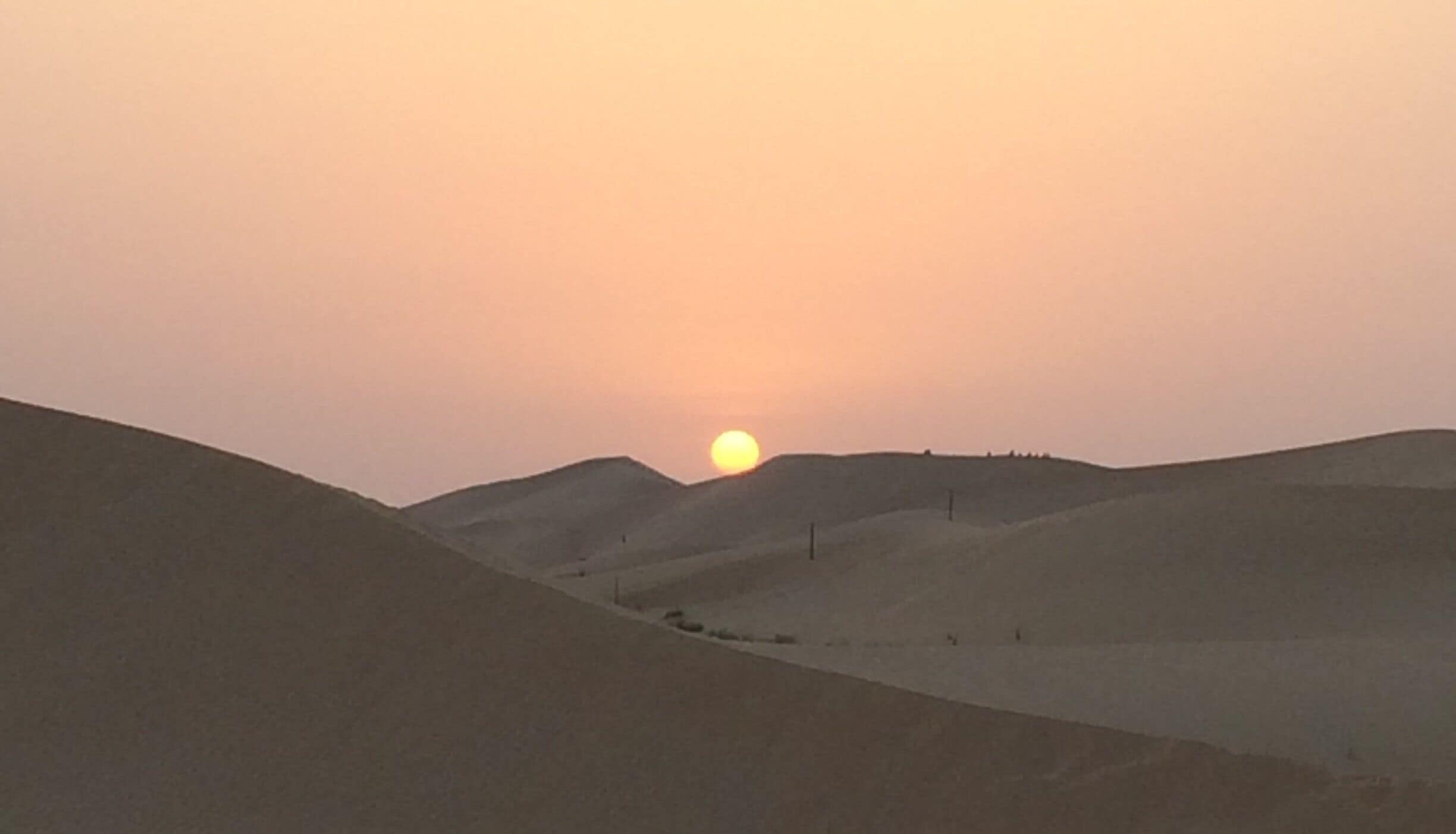 Somewhere in the Abu Dhabi desert after dune bashing. 