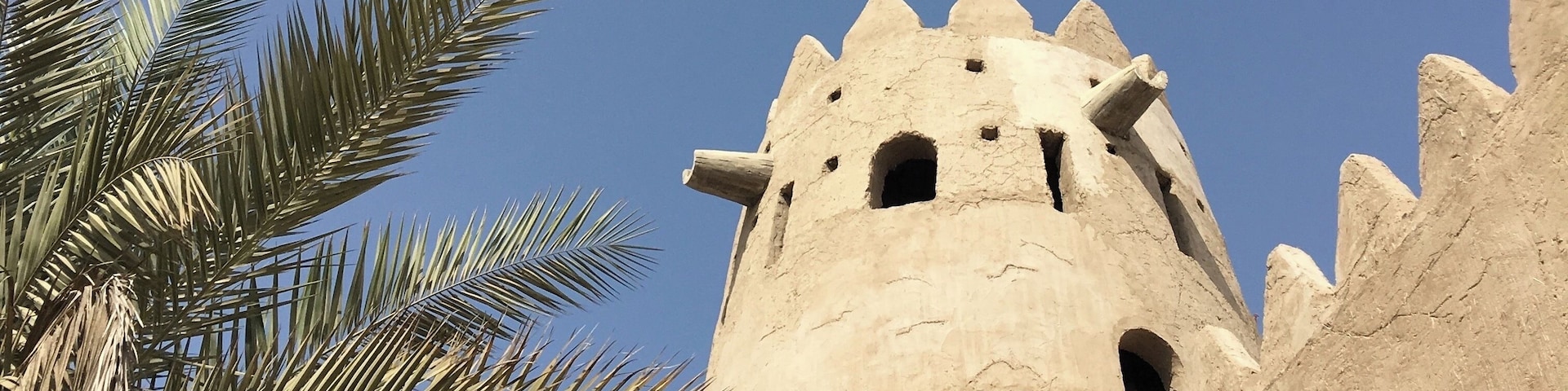 Fort wall and watch tower - Abu Dhabi, United Arab Emirates