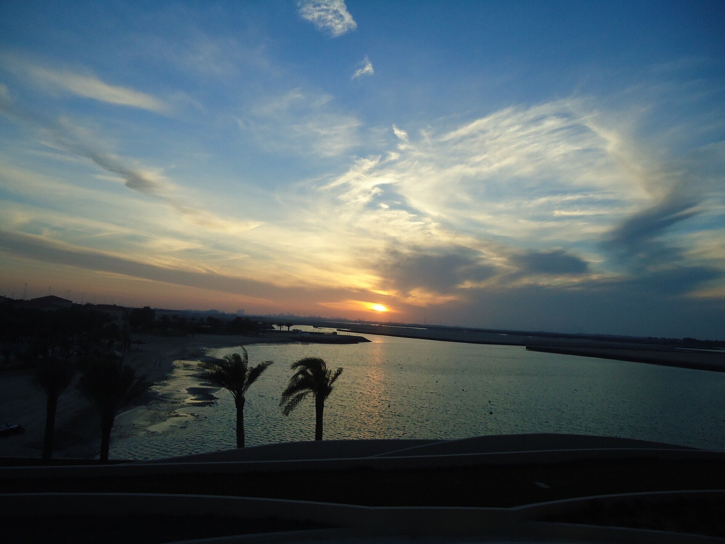 Sunset by the beach! <3
 #blue #uae #wanderwoman #takemeback