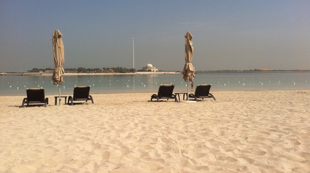 The beaches in Abu Dhabi are so beautifully maintained and the water is perfect for swimming. You can rent a beach chair and umbrella for about USD$7 and it is well worth it!