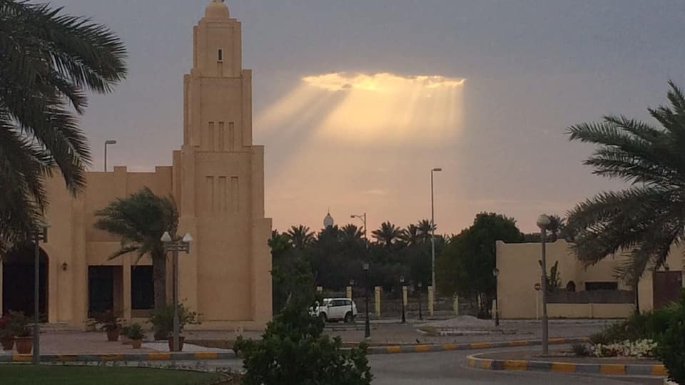 Sunset view at Sas al Nakhl , Abu Dhab