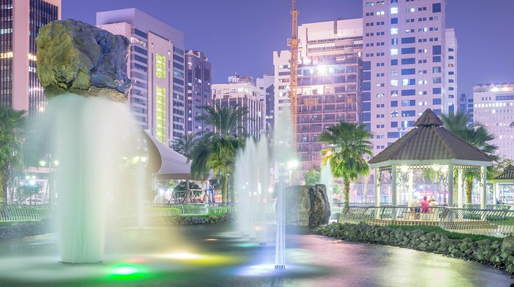 Abu Dhabi - Urban Jungle
Abu Dhabi is one major city that has numerous high rises mixed with a variety of parks and walkways. This is a lovely park with benches, fountains and nightly horse and carriage rides!
#UrbanJungle