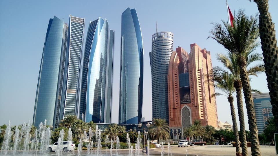 Etihad Towers. It became more popular because of the movie Fast & Furious 7