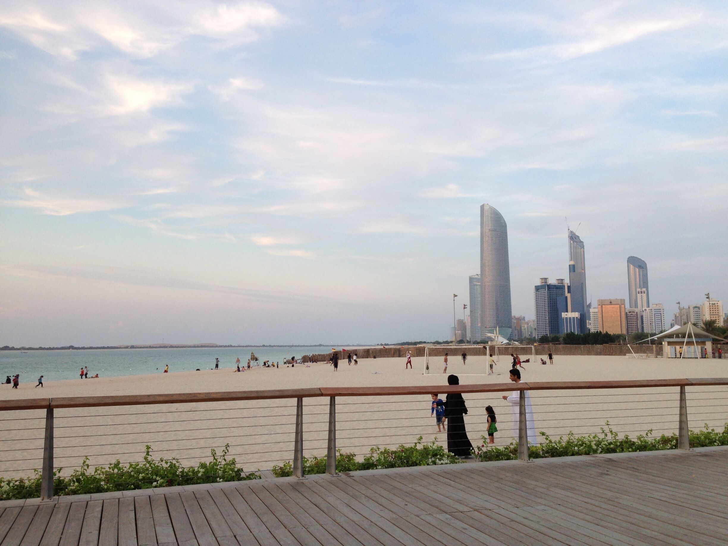 Along the Corniche. Wonderful stretch of boardwalk to stroll along, people watch and eat ice cream.