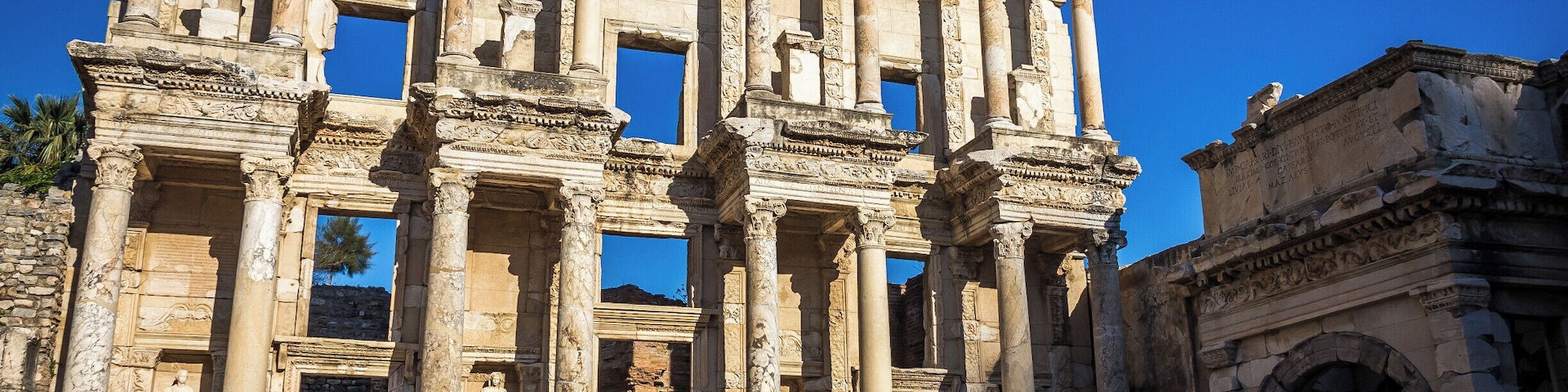 The library in the Ephesus ruins. If you get there early, and go to the other entrance, you can get the whole place to yourself for about 15 or so minutes which is very cool. Otherwise be prepared for thousands of other people swarming the place.