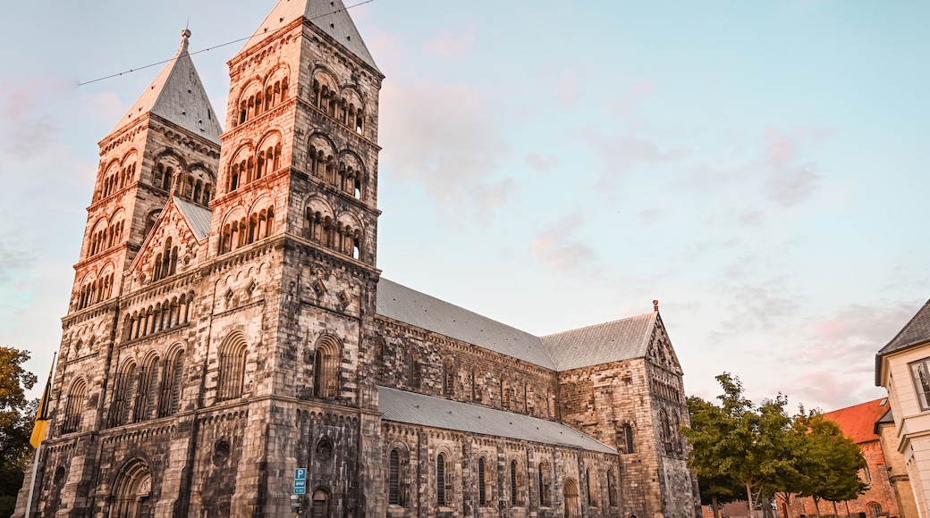 Beautiful medieval Cathedral in Lund, Sweden