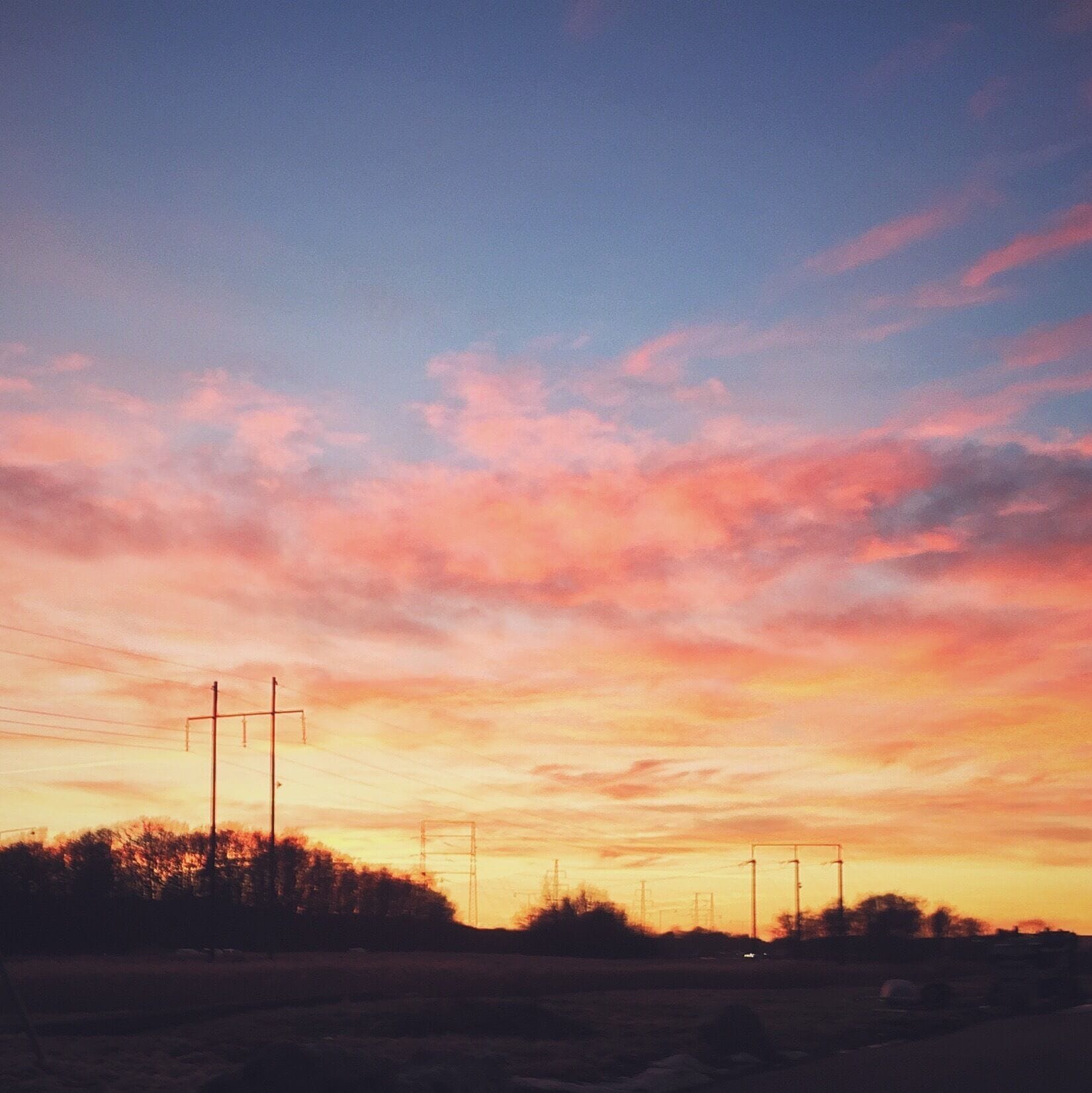 Beautiful #sunset a bit outside of Gothenburg. Still feels like winter right?