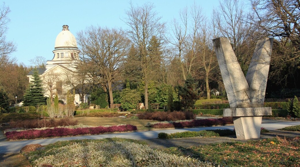 Blick über den Städtischen Friedhof Chemnitz