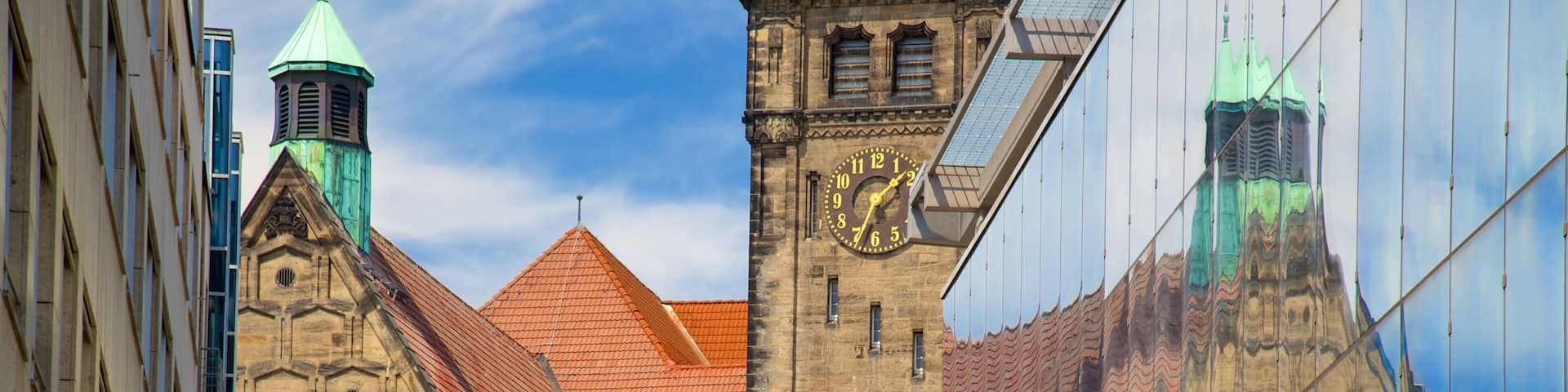 Chemnitz mit einem Kirche oder Kathedrale