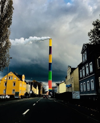 an der Autobahnausfahrt Chemnitz Glösa