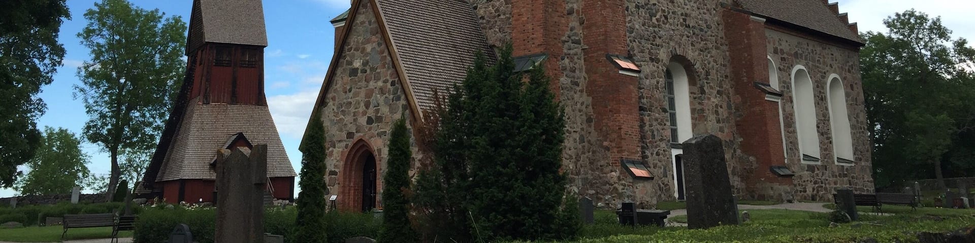 Not far from Stockholm and Uppsala this very old church and the viking funeral area are one of the most important from sweden.