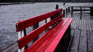 Red bench