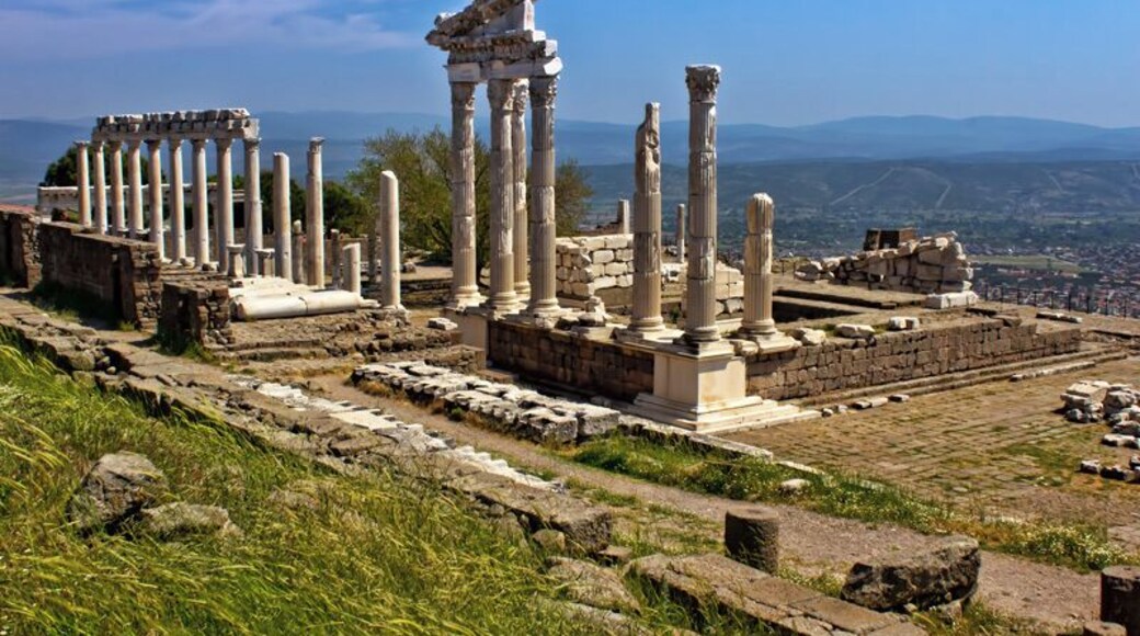 In western Turkey, most people rush to Ephesus and forget about the lesser known ruins of Pergamon, perched on a mountain near the town of Bergama.
While not as large or impressive as Ephesus, the location is absolutely stunning, and there are far fewer tourists there.
Get a taxi for the ride up and on the way down, take the tram and then walk. The windy streets back into town are colorful and very photogenic as well.