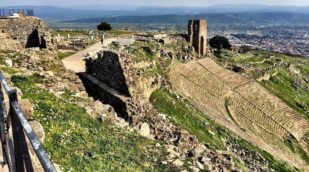 Antique teather view with Bergama city fromPergamon