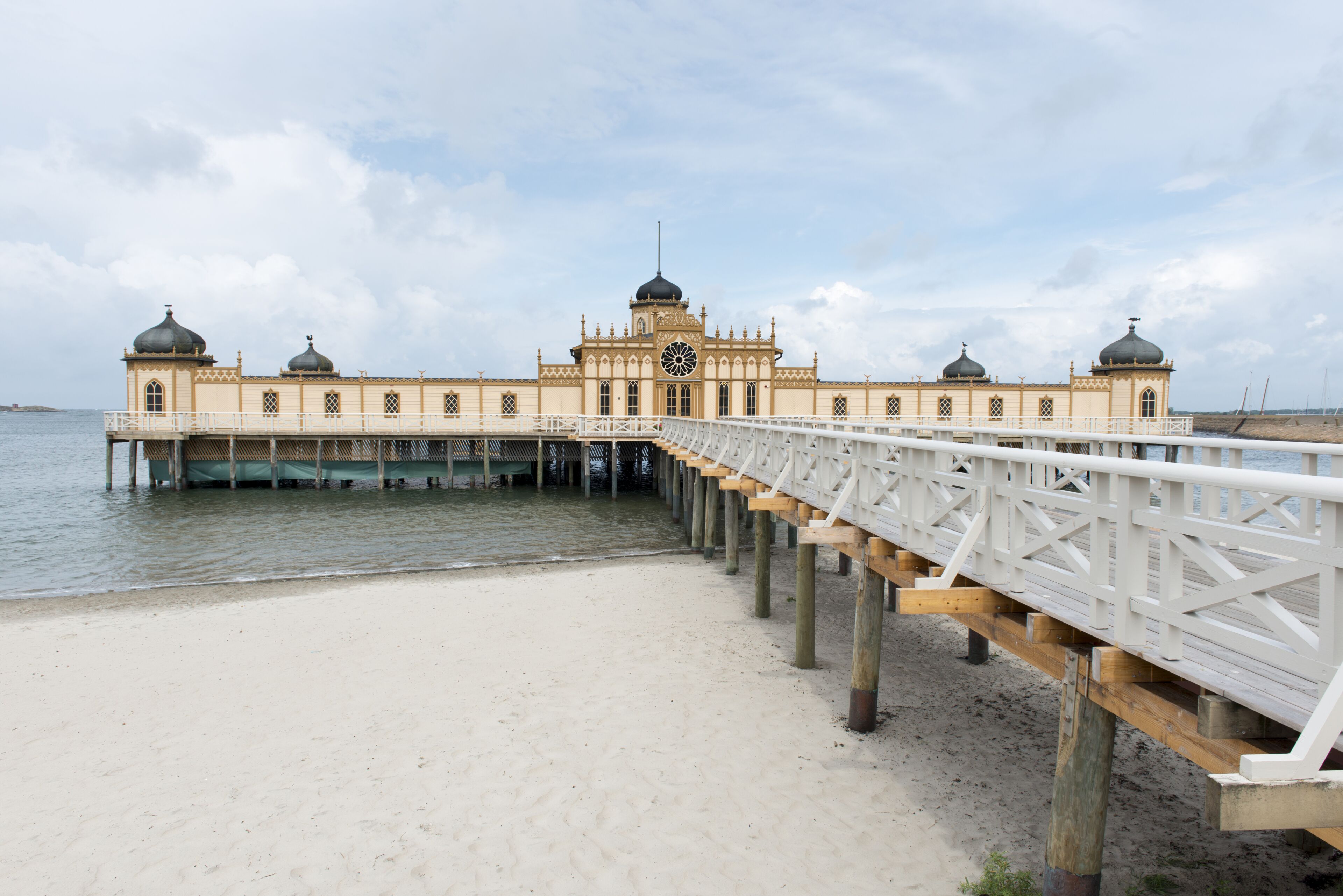 Varberg bathhouse on the west coast of Sweden.