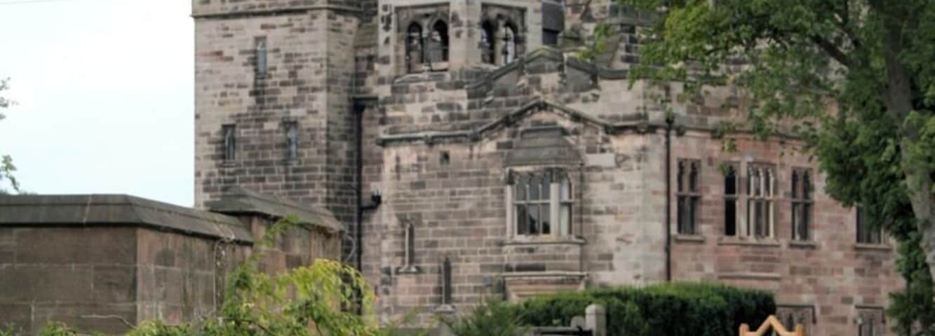 Alton Castle Side view of castle from the entrance in the village.