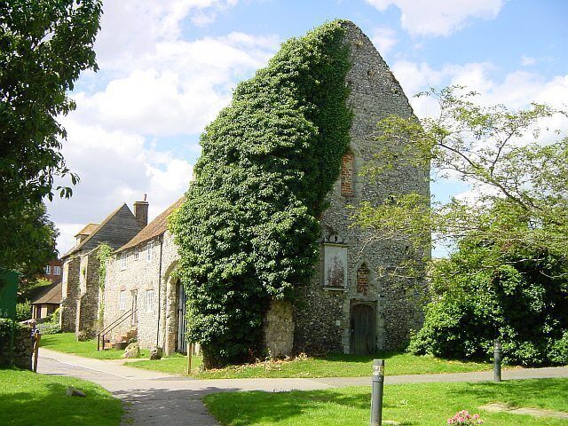 Remaining buildings of one of the Archbishop of Canterbury's three (Secondary) Palaces, that of Charing, Kent near Maidstone