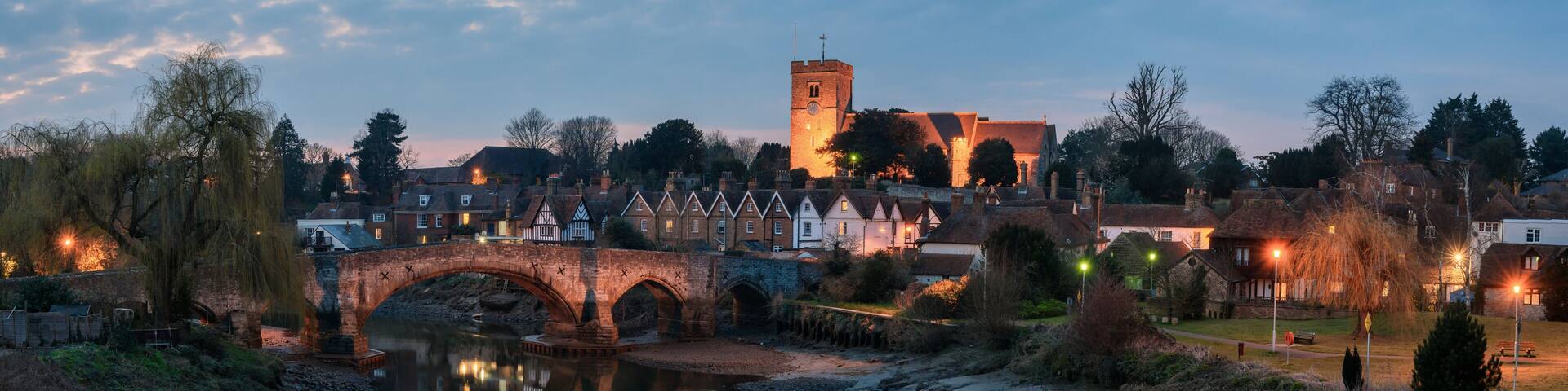 English countryside at night