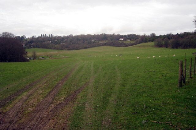 View to Charing Hill From dead end road to Quarry.