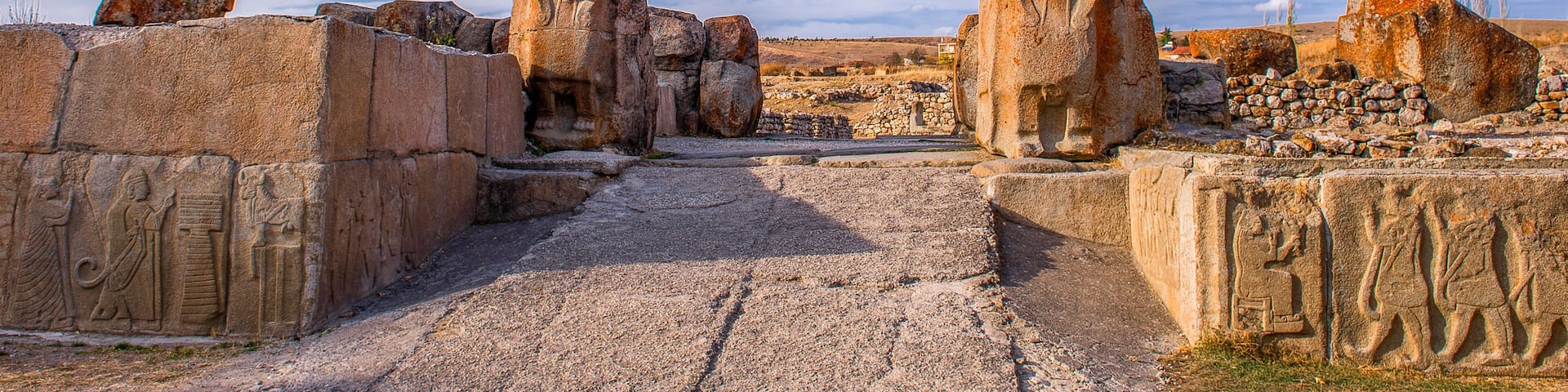 The Lion Gate in the south west of Hattusa at sun rise, also known as Hattusha, is an ancient city located near modern Bogazkale in the Corum Province of Turkey’s Black Sea Region.