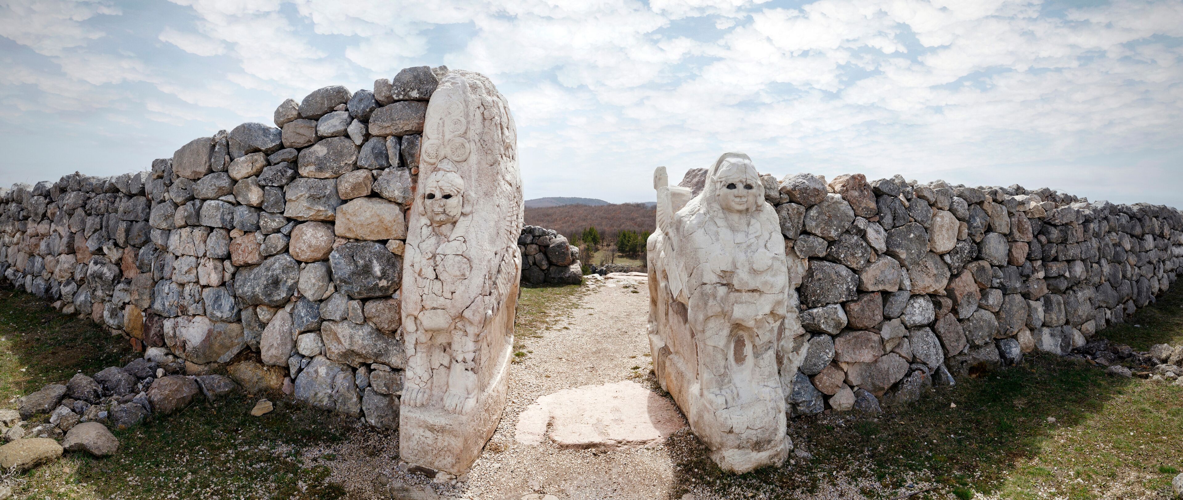 Gates in Hattusa, capital of the Hittite Civilization - Corum, Turkey