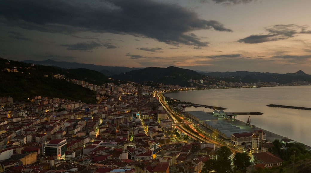 Giresun, Turkey. Evening time city view from Giresun castle. Turkey travel destinations.