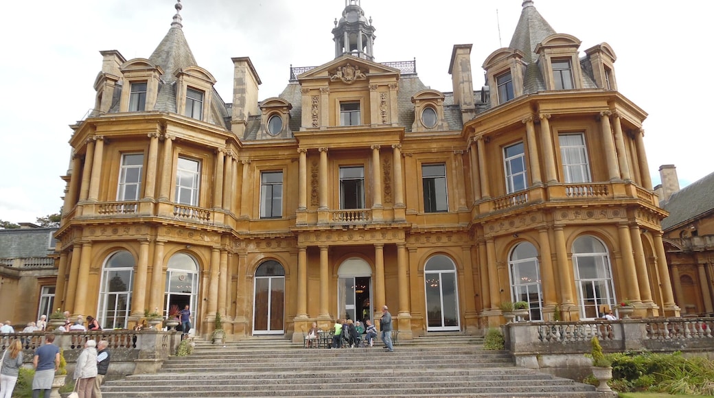 Back of Halton House. This photo shows the back of Halton House which was built in the early 1880s by Alfred de Rothschild, and in 1919 became the Officers' Mess for RAF Halton. It was taken on a Sunday in September 2015 when the House was opened on a Heritage Open Day for the public to look round it.