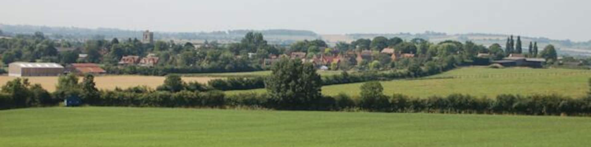 Fields looking towards Hardwick from the north east.