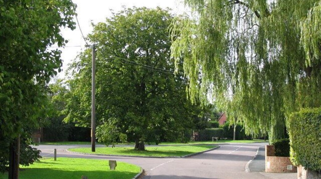 Weston Turville - North end of School Lane looking North West