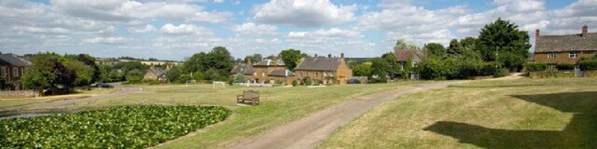 Warmington Village Green. A classic village green with duck pond. Surrounded by beautiful houses