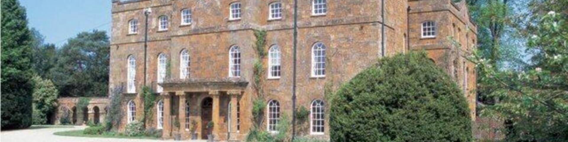 Adderbury Manor House 17th Century home of John Wilmot, 2nd Earl of Rochester. Near the 'Lakes Walk' in Adderbury.