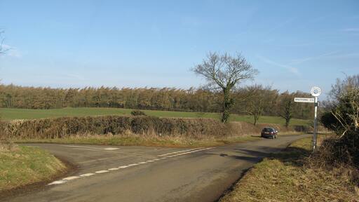 T-junction on the Wroxton to Horley Road